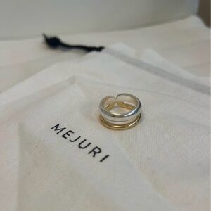 Mejuri Duet Mixed Ring (18k Gold Vermeil, Sterling Silver)